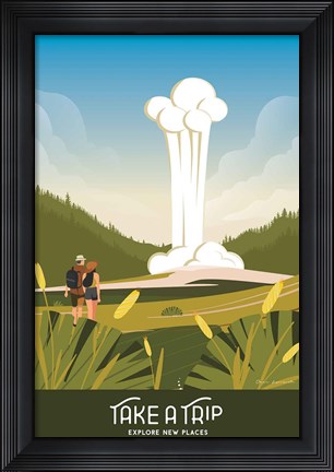 Framed Take a Trip Print