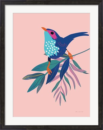 Framed Exotic Birds IV Print