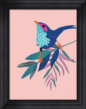 Framed Exotic Birds IV Print