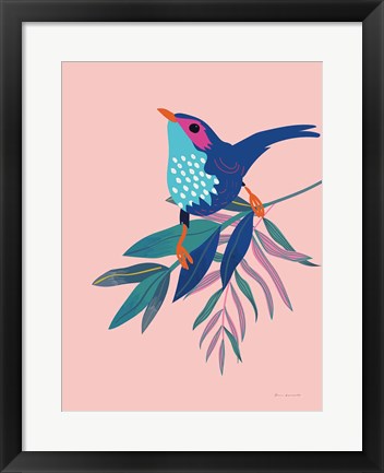 Framed Exotic Birds IV Print