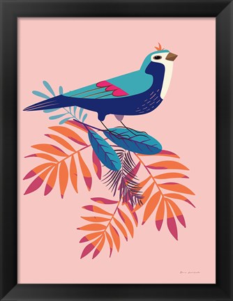 Framed Exotic Birds III Print