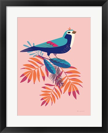 Framed Exotic Birds III Print