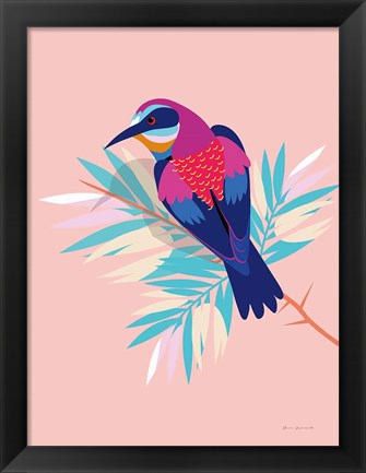 Framed Exotic Birds II Print