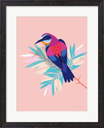 Framed Exotic Birds II Print