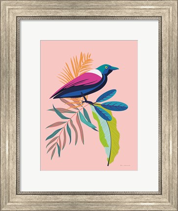 Framed Exotic Birds I Print