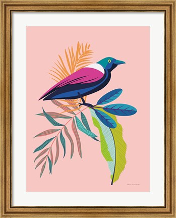 Framed Exotic Birds I Print