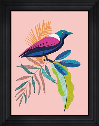 Framed Exotic Birds I Print