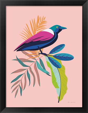 Framed Exotic Birds I Print