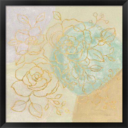 Framed Mid Mod Sophisticated Floral II Print
