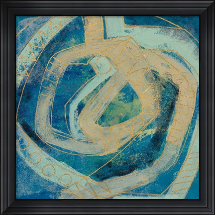 Framed Mid Modern Tile I Print