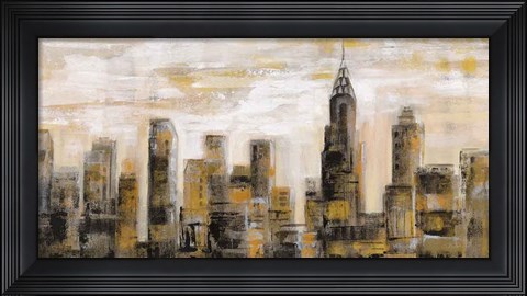 Framed Manhattan Skyline Print