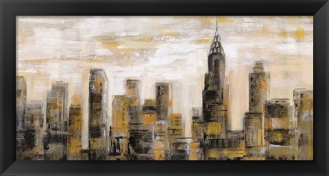 Framed Manhattan Skyline Print