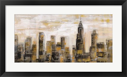 Framed Manhattan Skyline Print