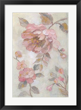 Framed Romantic Spring Flowers II Print