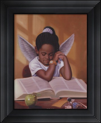 Framed In His Light (Girl) Print