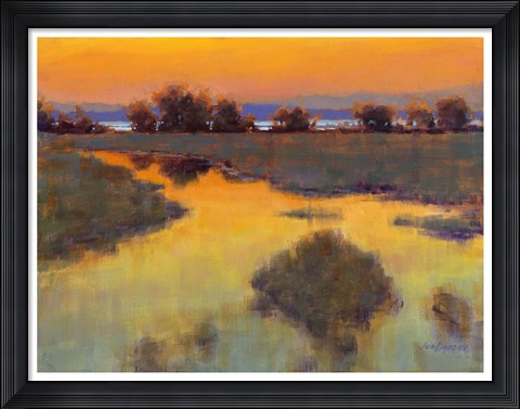 Framed When the Sun Paints the Sky Print
