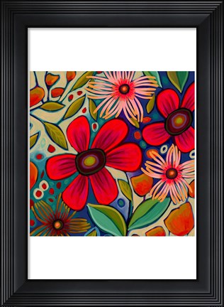 Framed Floral Gala II Print