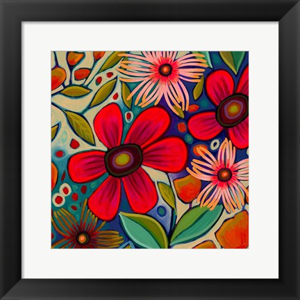 Framed Floral Gala II Print