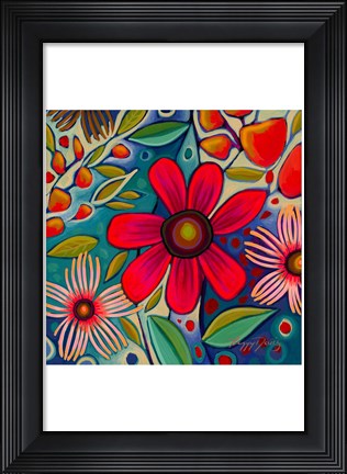 Framed Floral Gala IV Print