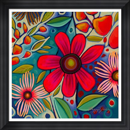 Framed Floral Gala IV Print