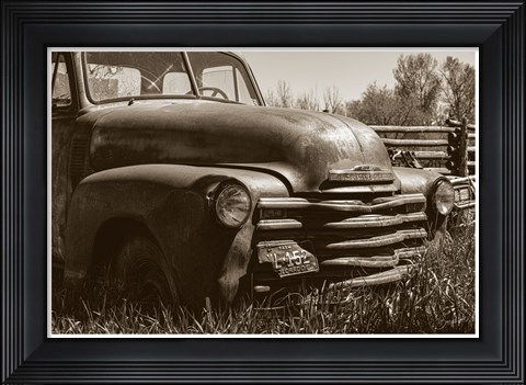 Framed Farm Truck Print
