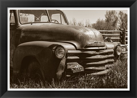 Framed Farm Truck Print