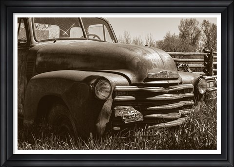 Framed Farm Truck Print