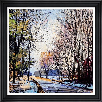 Framed Busy Road Print