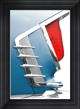 Framed Blue Port Print