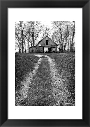 Framed Barn and Hoop Print