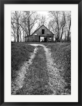 Framed Barn and Hoop Print