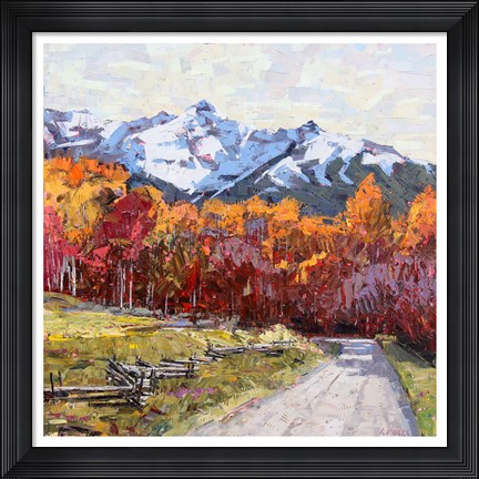 Framed Rocky Mountain Road Print