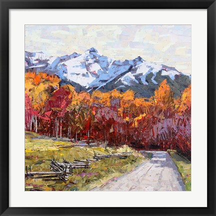 Framed Rocky Mountain Road Print