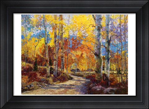 Framed Road Less Traveled Print