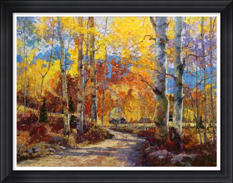 Framed Road Less Traveled Print