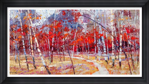 Framed Autumn Joy Print