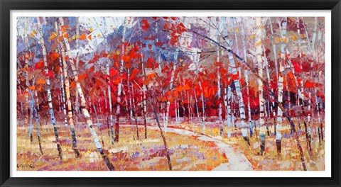 Framed Autumn Joy Print