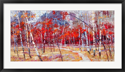 Framed Autumn Joy Print