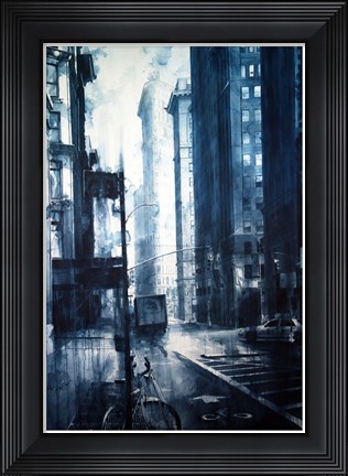 Framed Broadway to the Flatiron Building Print