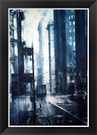 Framed Broadway to the Flatiron Building Print