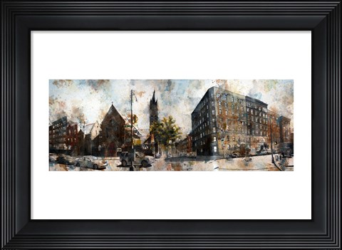 Framed 5th Avenue &amp; West 127th Street Print