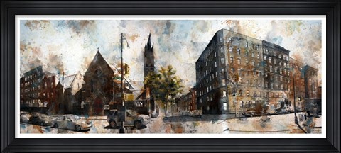 Framed 5th Avenue &amp; West 127th Street Print