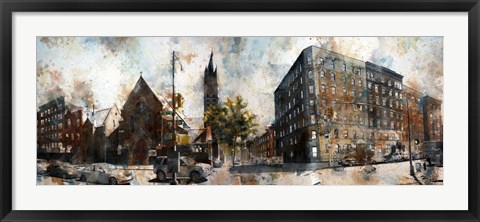 Framed 5th Avenue &amp; West 127th Street Print