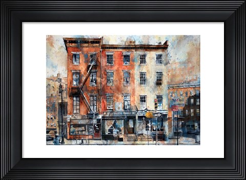 Framed Fellow Barbers, 3 Horatio Street Print