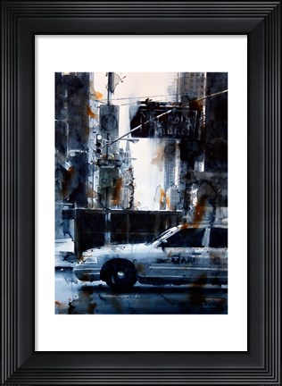 Framed Lincoln Tunnel &amp; 9th Avenue, rain Print