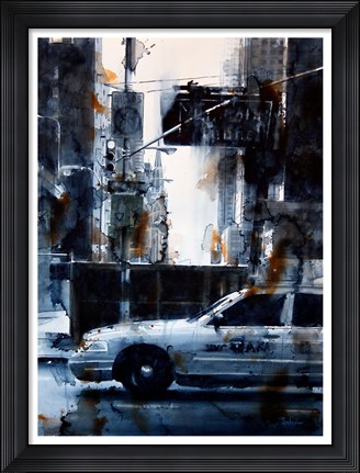 Framed Lincoln Tunnel &amp; 9th Avenue, rain Print