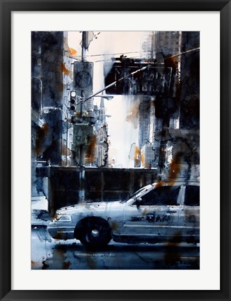 Framed Lincoln Tunnel &amp; 9th Avenue, rain Print