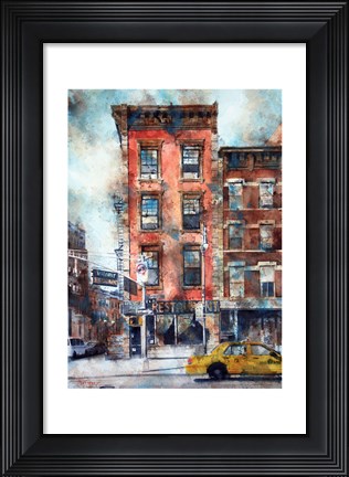 Framed Waverly Diner, NYC Print