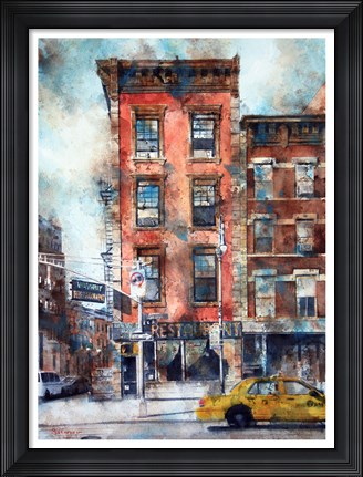 Framed Waverly Diner, NYC Print