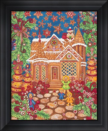 Framed Ginger Bread House Print